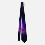 Cravate Stars et Nebula violette Espace Starfield Astro (Dos)