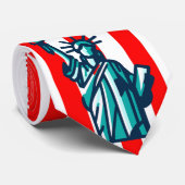 Cravate Statue américaine de la liberté 4 juillet (Roulé)