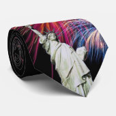 Cravate Statue de la liberté - célébration de Jour de la (Roulé)