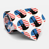 Cravate Statue De La Liberté Conception Patriotique (Roulé)