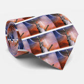 Cravate Statue de la Liberté Éclair. (Roulé)