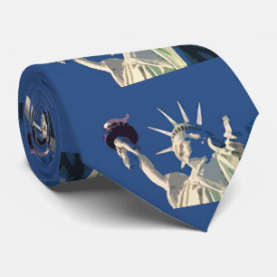 Cravate Statue de la liberté Pop Art New York