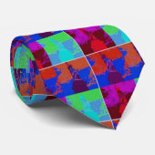 Cravate Statue de style pop art de la liberté (Roulé)