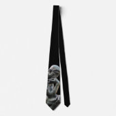 Cravate Statue des penseurs - Penser positif (Devant)