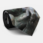 Cravate Statue des penseurs - Penser positif (Roulé)