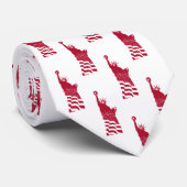 Cravate Statue Rouge de la Liberté Motif Élégant patriotiq (Roulé)