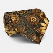 Cravate Steampunk Industrial Custom Necktie Tie (Roulé)