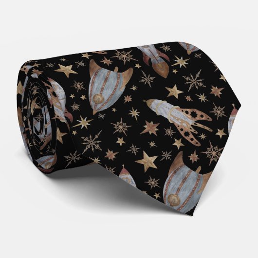 Cravate Steampunk Rocket (Roulé)