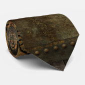 Cravate Steampunk, rouages merveilleux (Roulé)