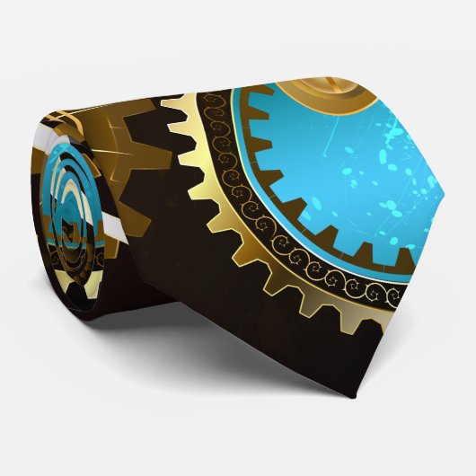 Cravate Steampunk Rusty Background (Roulé)