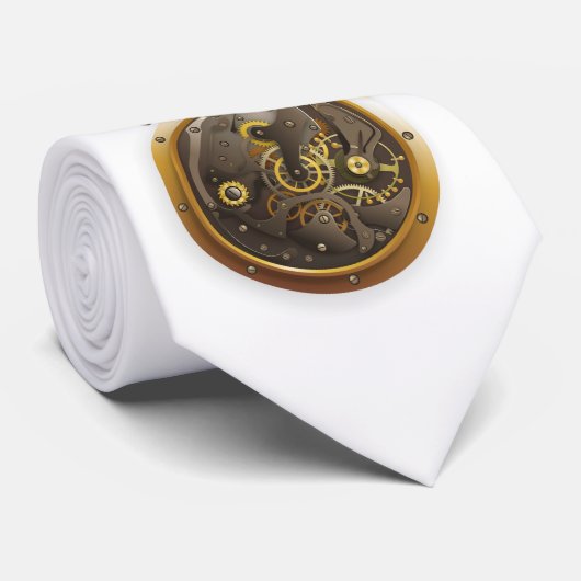 Cravate Steampunk Uhr (Roulé)