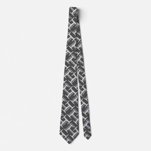 Cravate Steel Beam Engineer Pattern (Devant)