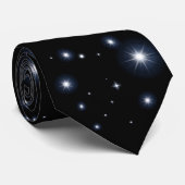 Cravate Stellar noir (Roulé)