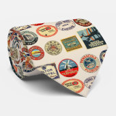 Cravate Stickers Voyage bagage (Roulé)