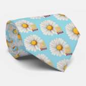 Cravate Stoa Blue Daisy Necktie (Roulé)