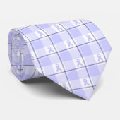 Cravate Stomach Cancer Awareness Plaid Periwinkle Ribbon (Roulé)