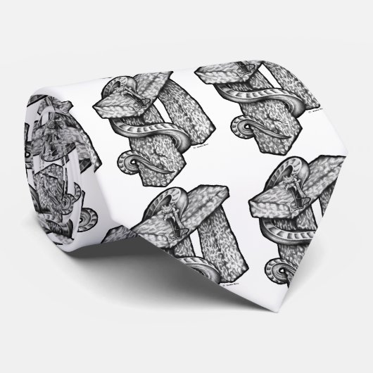 Cravate Stonehenge a attrapé (Roulé)