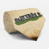 Cravate Stonehenge Celtic Standing Stones en Grande-Bretag (Roulé)