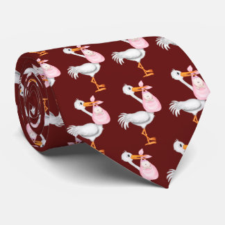 Cravate Stork Avec Bébé Girl