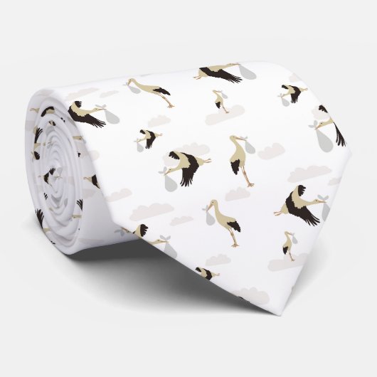 Cravate Stork Nouveau-né bébé garçon fille Motif (Roulé)