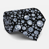 Cravate Strass Diamond Glitter Bling diamanté (Roulé)