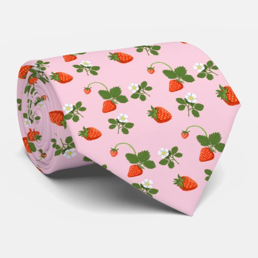 Cravate Strawberries (Roulé)