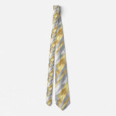 Cravate Striped Gold and Silver Necktie (Dos)