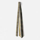 Cravate Striped Gold and Silver Necktie (Dos)