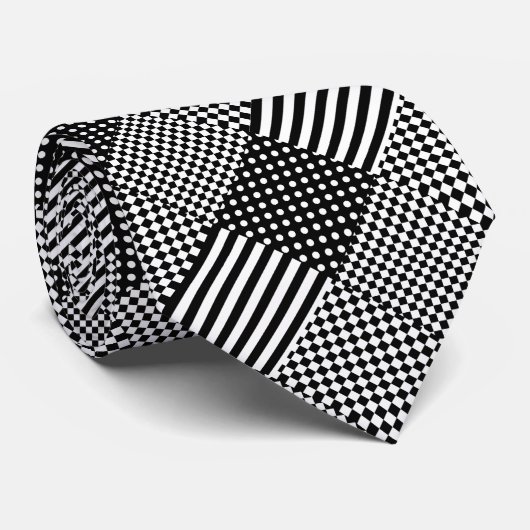 Cravate Stripes Check Harlequin Pois Conception mixte (Roulé)