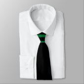 Cravate Stripes couleur - Vert, Crème et Noir (Attaché)