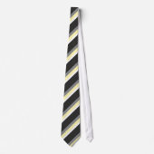Cravate Stripes grau grey gray jaune (Devant)