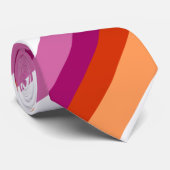 Cravate Stripes lesbiennes | Lesbian Pride (Roulé)