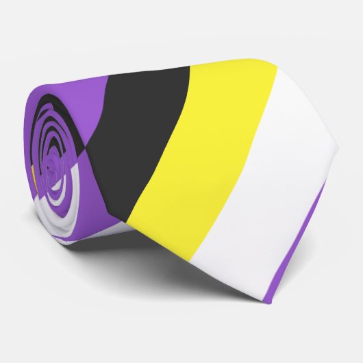 Cravate Stripes non-binaires (Roulé)