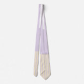 Cravate Stripes Pop Couleur - Rose Pastel, Jaune & Violet (Dos)