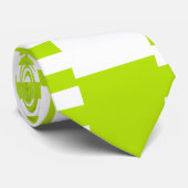 Cravate Stripes sur bandes - Lime vert et blanc (Roulé)