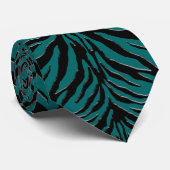 Cravate Stripes Zebra personnalisables (Roulé)