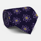 Cravate Structure atomique or et argent Monogram Science (Roulé)