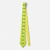 Cravate Style Art Nouveau Papillon Lime Vert (Devant)
