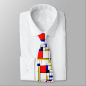 Cravate Style Bauhouse Mondrian (Attaché)