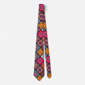 Cravate style boho coloré (Devant)