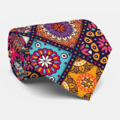 Cravate style boho coloré (Roulé)