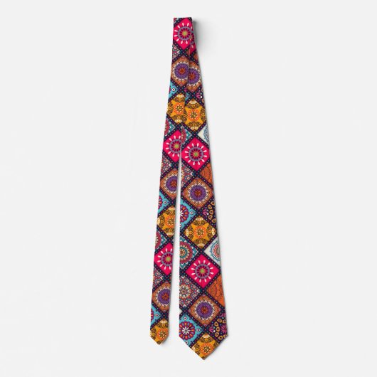 Cravate style boho coloré (Dos)