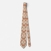 Cravate Style Boho Motif citrouille (Devant)