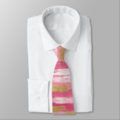 Cravate style brosse rose or (Attaché)