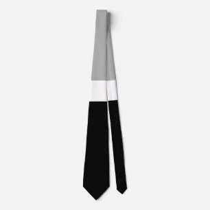 Cravate Style de couleur gris blanc noir