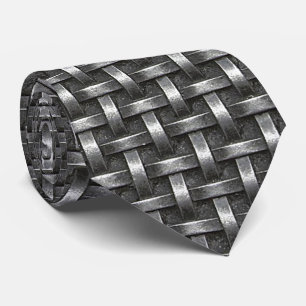 Cravate Style de texture en acier tissé lourd