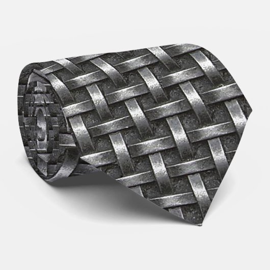 Cravate Style de texture en acier tissé lourd (Roulé)