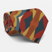 Cravate Style de verre de couleur géométrique opaque Abstr (Roulé)