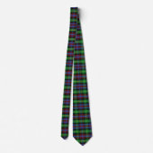 Cravate Style écossais Tartan Motif Vert Bleu Rouge (Dos)