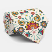 Cravate Style floral d'Indonésien de Boho de batik (Roulé)